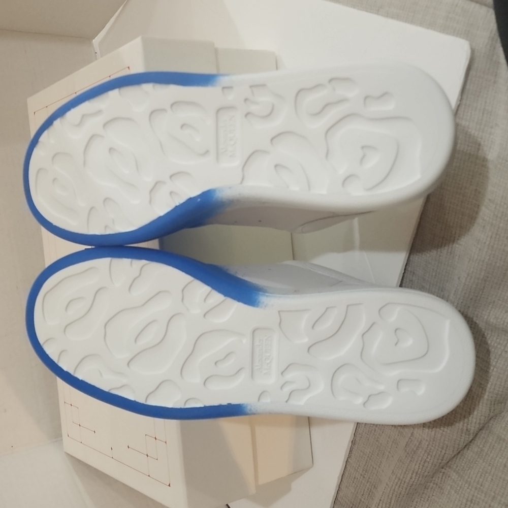 Authentic Alexander McQueen Oversized Spray Flocking Sneakers Men size 8 - Picture 7 of 13